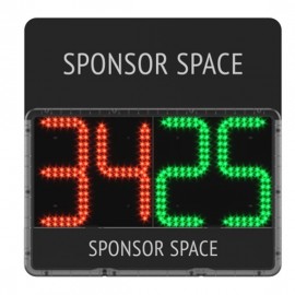 Voetbal wisselbord, elektronisch dubbelzijdig, sponsorversie